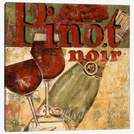 Pinot Noir Canvas Print #DVN13} by Maria Donovan Canvas Print