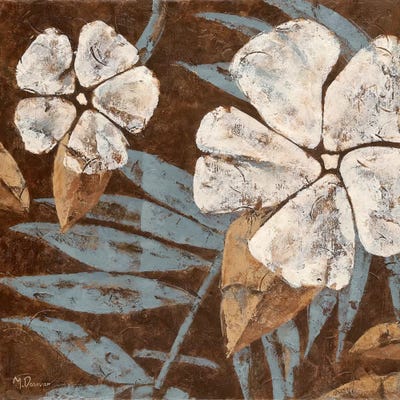 Flowers on Chocolate II by Maria Donovan canvas print