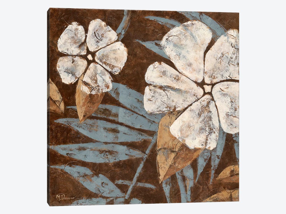 Flowers on Chocolate II by Maria Donovan 1-piece Canvas Artwork