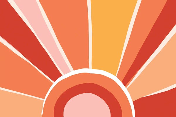 Shape Up: Retro Sunshine I by Dominique Vari