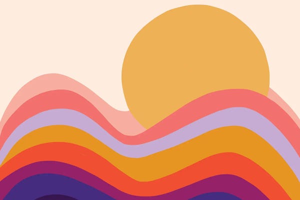 '70s Aesthetic: Retro Waves II by Dominique Vari