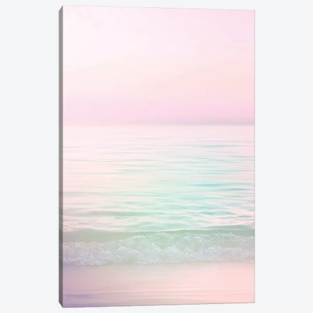 Dreamy Pastel Seascape I Pink Canvas Print #DVR11} by Dominique Vari Canvas Art Print
