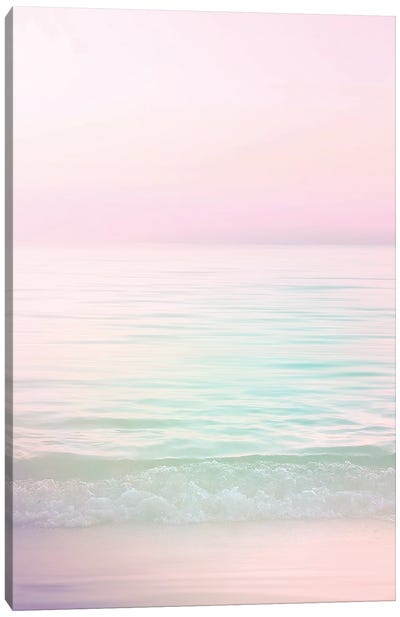 Dreamy Pastel Seascape I Pink Canvas Art Print - Dominique Vari