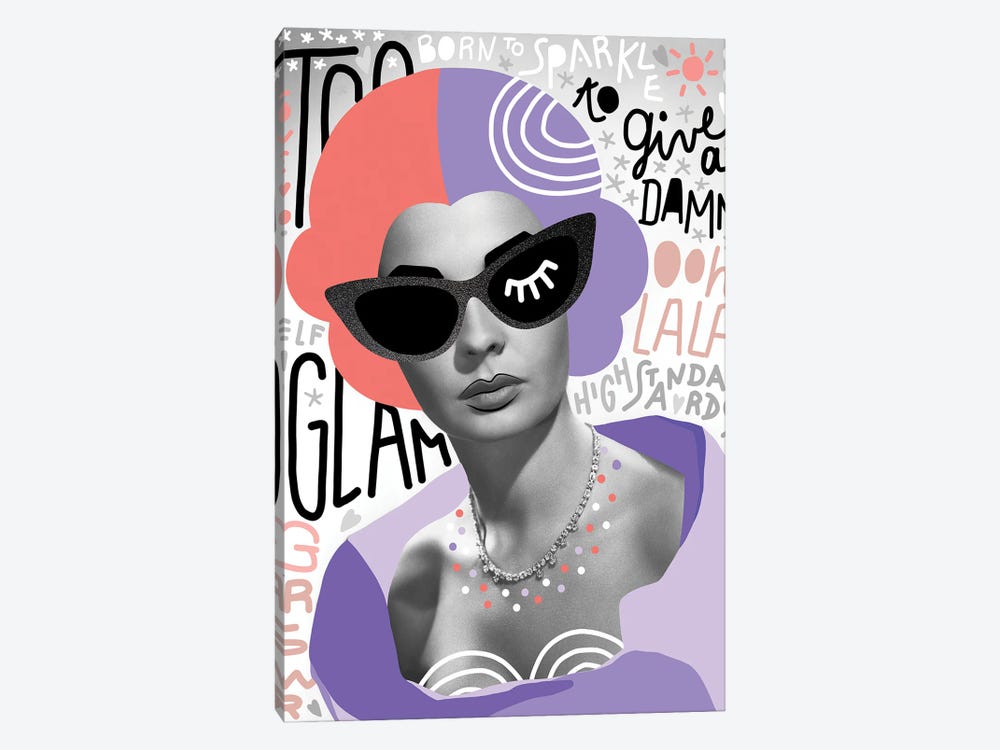 Fashiongirl II Too Glam by Dominique Vari 1-piece Art Print