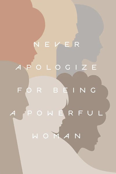 Women's Empowerment: Girl Power Neverapologize Pastel by Dominique Vari