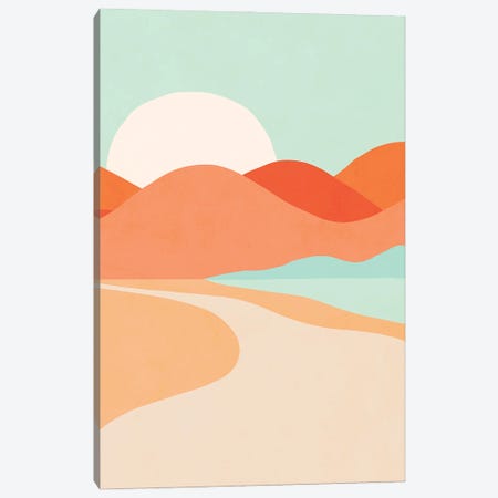 Oasis Sunset Canvas Print #DVR145} by Dominique Vari Art Print