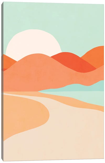 Oasis Sunset Canvas Art Print - Dominique Vari