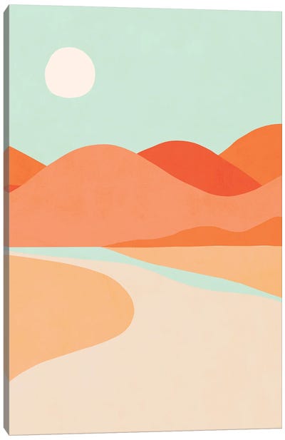Sunset Cactus Canvas Art Print - Dominique Vari