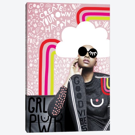 Fashiongirl Create Your Own Happy Canvas Print #DVR14} by Dominique Vari Canvas Art