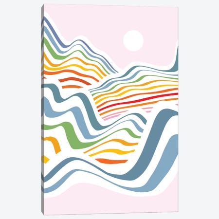 Rainbow Waves III Canvas Print #DVR161} by Dominique Vari Canvas Art
