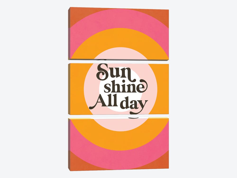 Sunshine All Day by Dominique Vari 3-piece Canvas Art