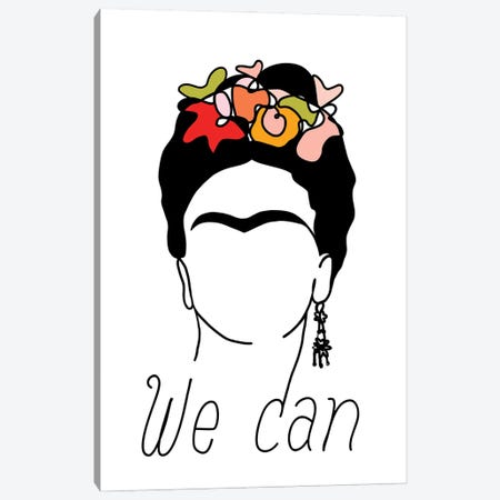 Frida We Can Canvas Print #DVR18} by Dominique Vari Art Print