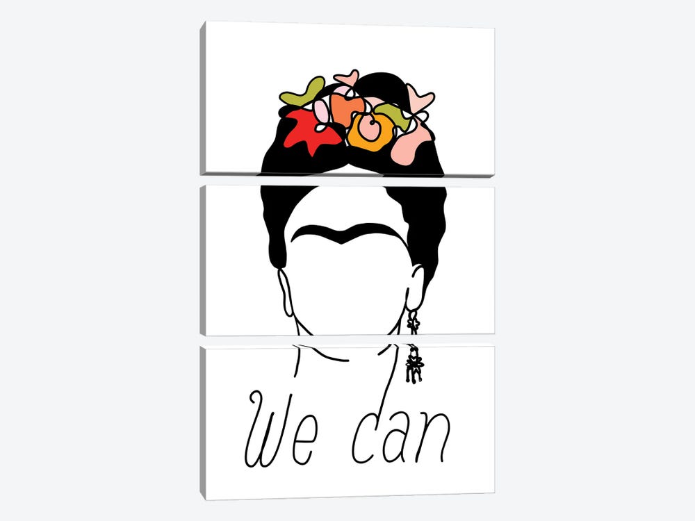 Frida We Can by Dominique Vari 3-piece Canvas Wall Art