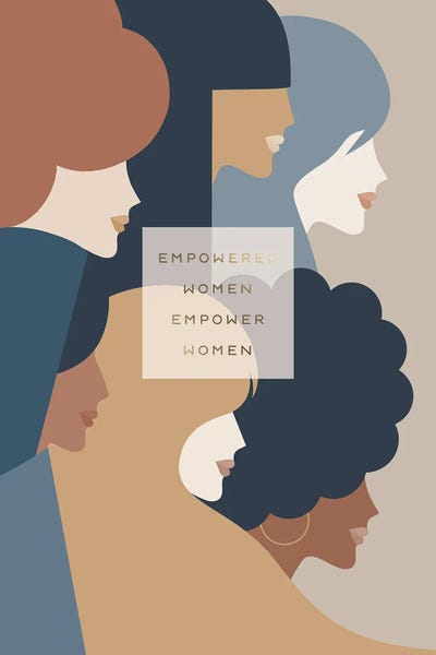 Inspirational Office: Girl Power Empowered Woman Earthy Stationery by Dominique Vari