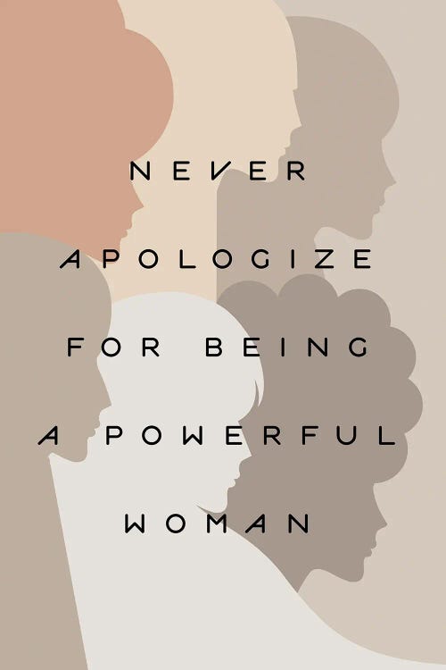 Girl Power Never Apologize Pastel