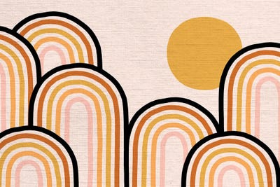 Growing Rainbow Blush Mat II by Dominique Vari canvas print