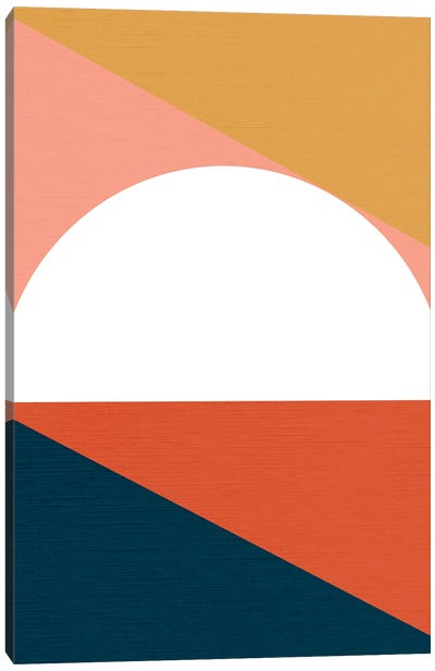 Midcentmod Sienna III Canvas Art Print - '70s Sunsets