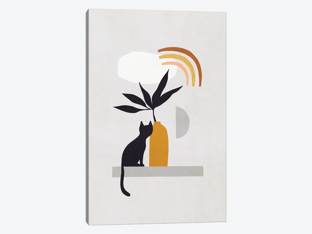 Cats And Nature IIB by Dominique Vari 1-piece Canvas Art