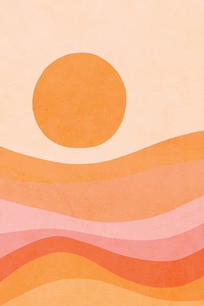 Dominique Vari: Midmod Golden Summer Sunset by Dominique Vari