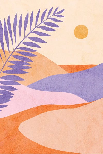 The Seventies: Midmod Tropical Summer IIII Lilac by Dominique Vari