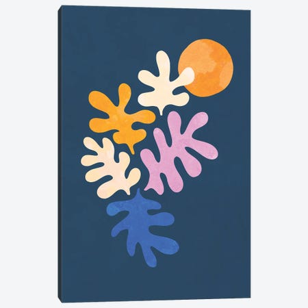 Minimal Matisse Leafy Dance Canvas Print #DVR83} by Dominique Vari Canvas Art