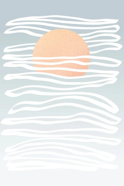 Minimal Sun Stream by Dominique Vari metal wall art