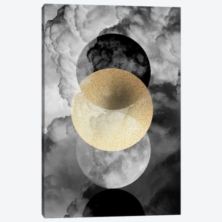 Moonphases In The Clouds Canvas Print #DVR89} by Dominique Vari Canvas Artwork