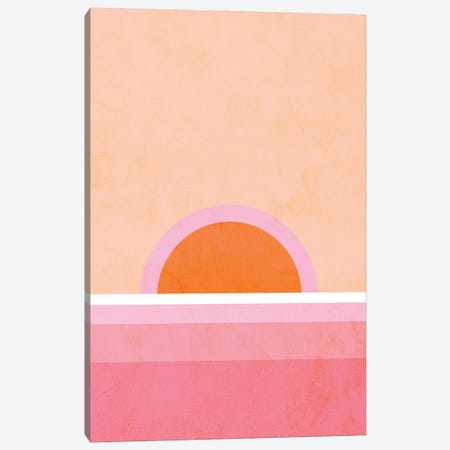 Peachy Sunrise Canvas Print #DVR93} by Dominique Vari Canvas Art Print