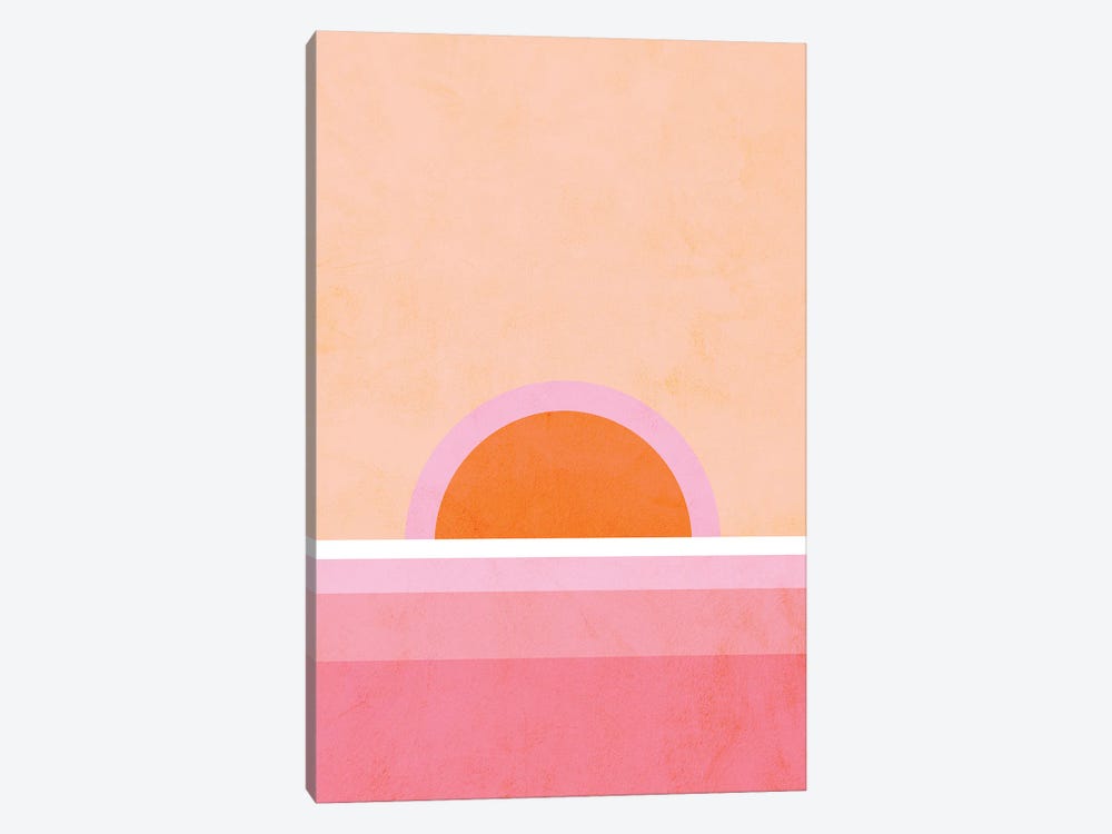 Peachy Sunrise 1-piece Canvas Print