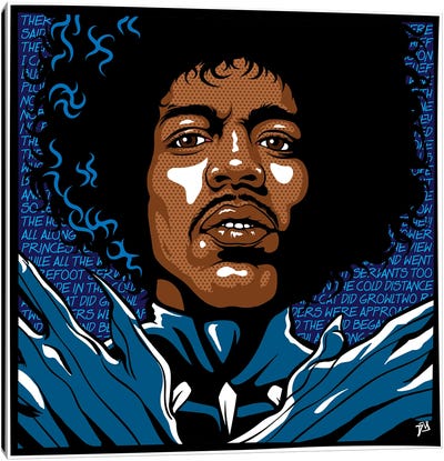Legends Assemble I Canvas Art Print - Jimi Hendrix