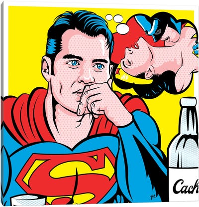 Drown The Super-Sorrows Canvas Art Print - Superman