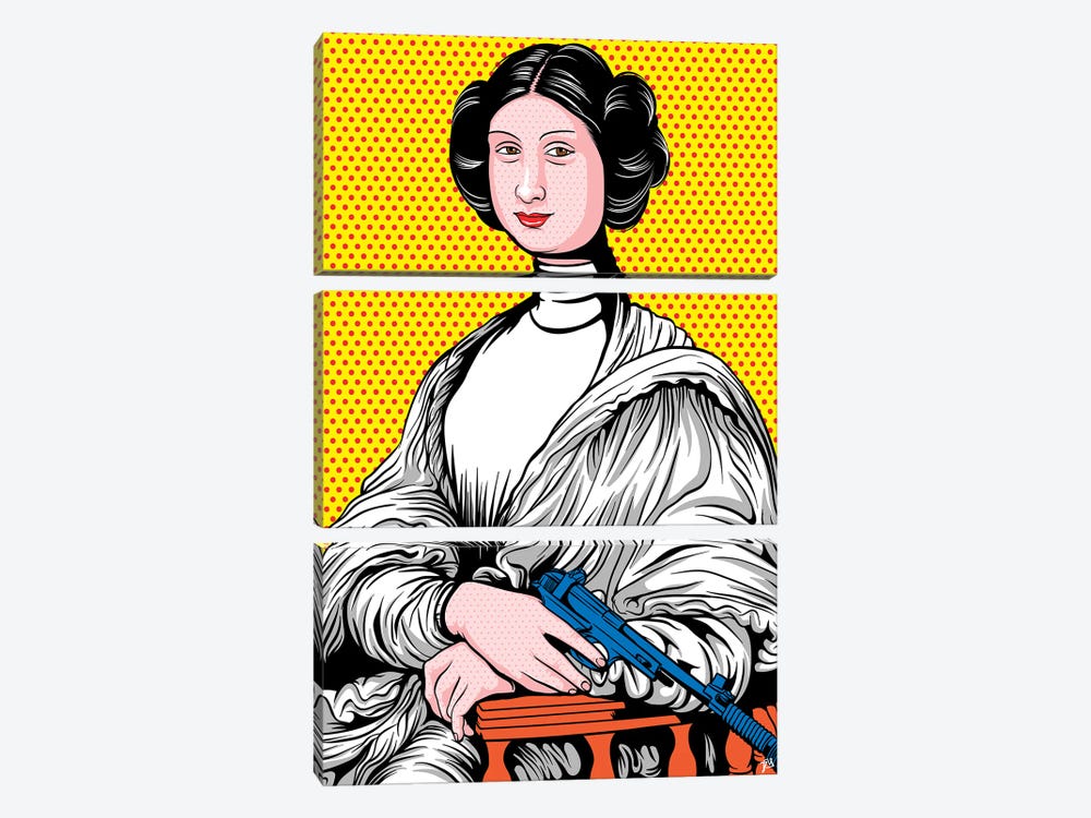 Mona Leia by Davi Alves 3-piece Art Print