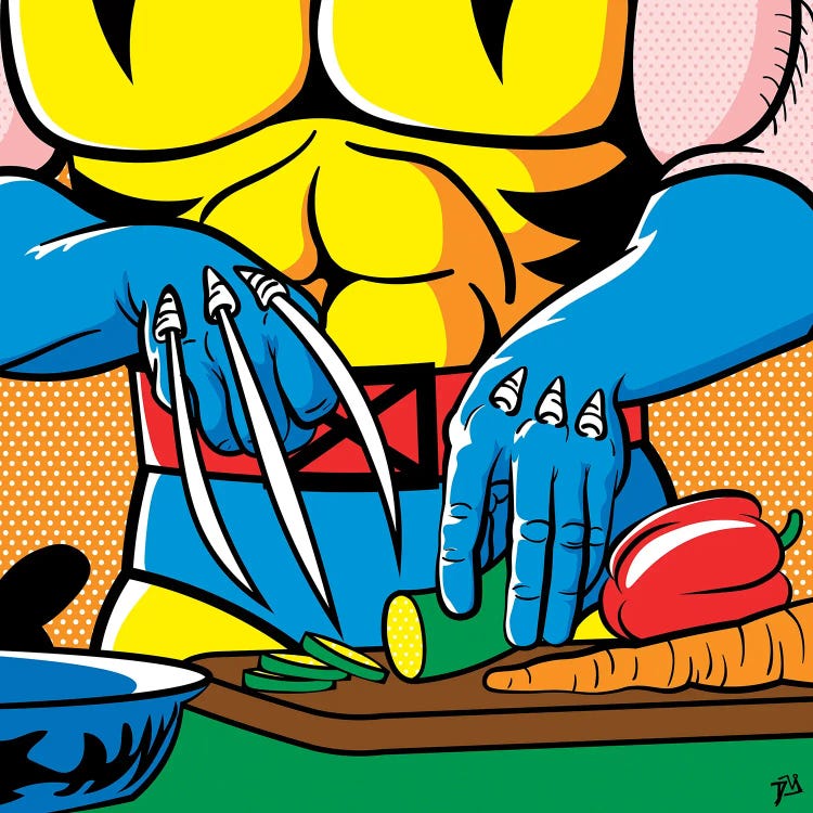 Berserker Salad by Davi Alves canvas print