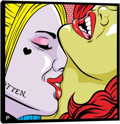 Queens Love I Canvas Art Print - Similar to Roy Lichtenstein