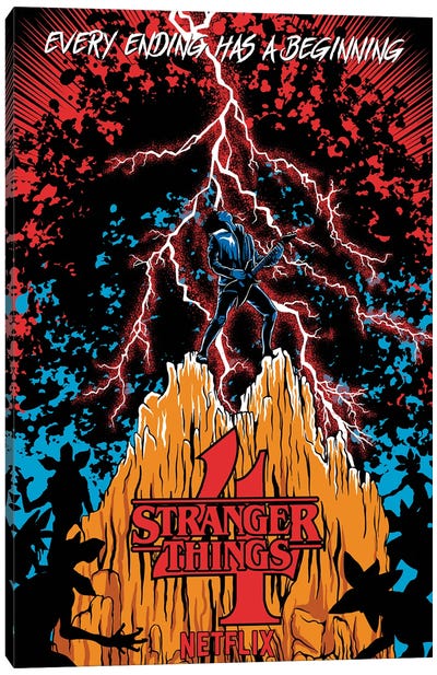 Stranger Poster Canvas Art Print - Sci-Fi & Fantasy TV