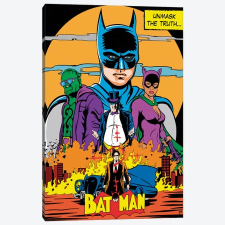The Batman Classic Comics Poster Canvas Print #DVV49} by Davi Alves Canvas Art
