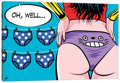 Wonder Panties Canvas Art Print - Anime & Manga Characters
