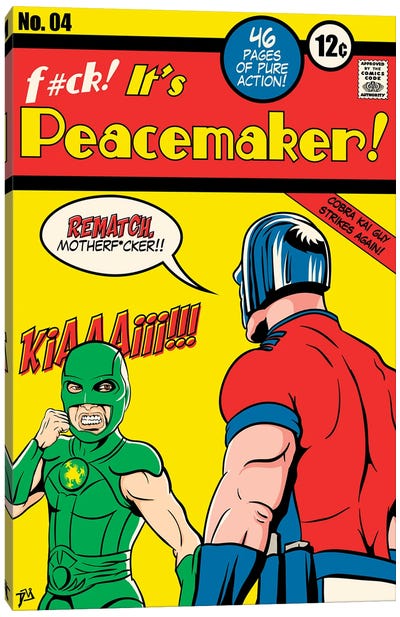 Peacemaker IV Canvas Art Print - Comic Book Art