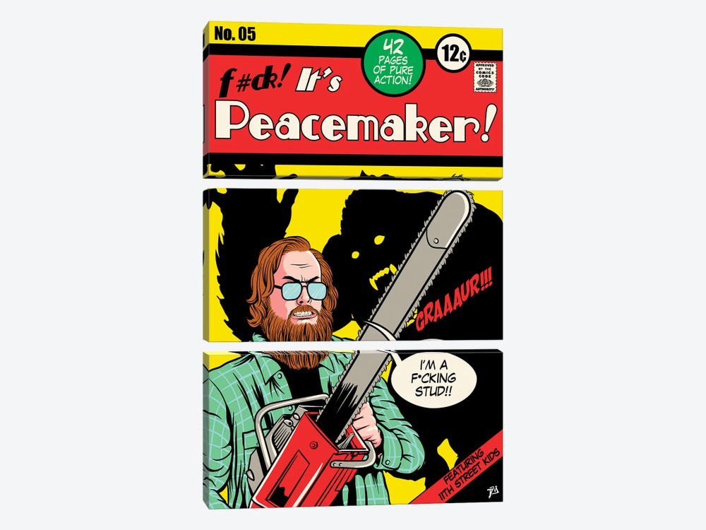 Peacemaker V by Davi Alves 3-piece Canvas Print