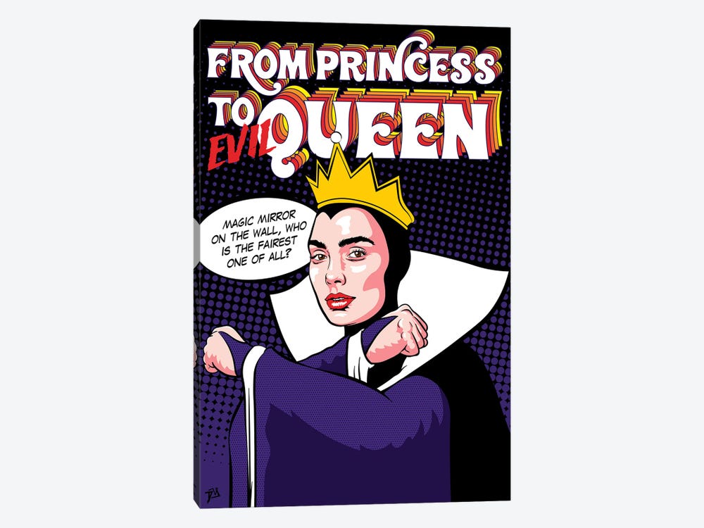 From Princess to (Evil) Queen by Davi Alves 1-piece Canvas Wall Art