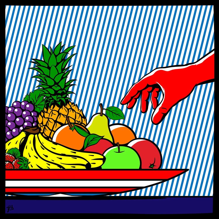 An American Fruit Bowl by Davi Alves canvas print