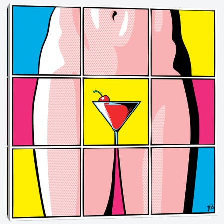 A Drink, Please Canvas Print #DVV97} by Davi Alves Canvas Wall Art