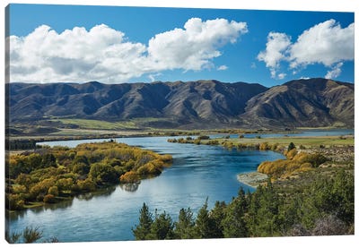 Fisherman's Bend, Waitaki Valley, North Otago, South Island, New Zealand II Canvas Art Print