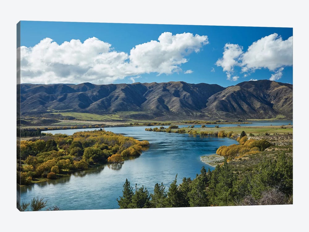 Fisherman's Bend, Waitaki Valley, North Otago, South Island, New Zealand II by David Wall 1-piece Canvas Art