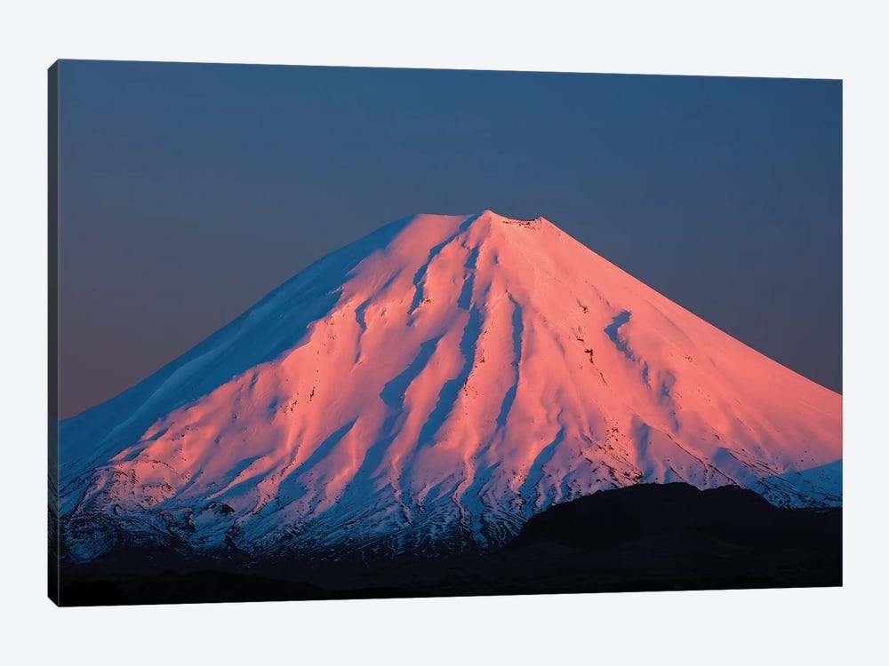 Alpenglow On Mt. Ngauruhoe At Dawn, Tongariro National Park, Central Plateau, North Island, New Zealand by David Wall 1-piece Art Print