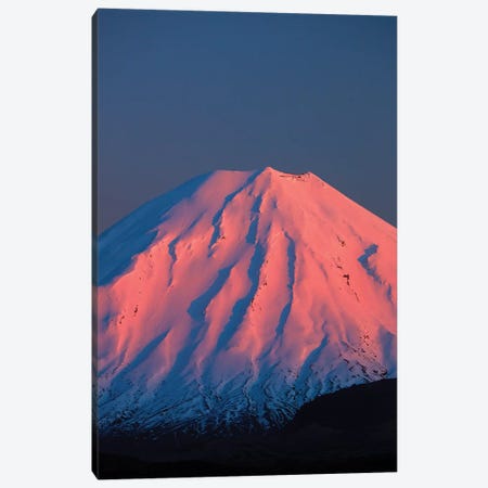 Alpenglow On Mt. Ngauruhoe At Dawn, Tongariro National Park, Central Plateau, North Island, New Zealand Canvas Print #DWA39} by David Wall Canvas Art Print