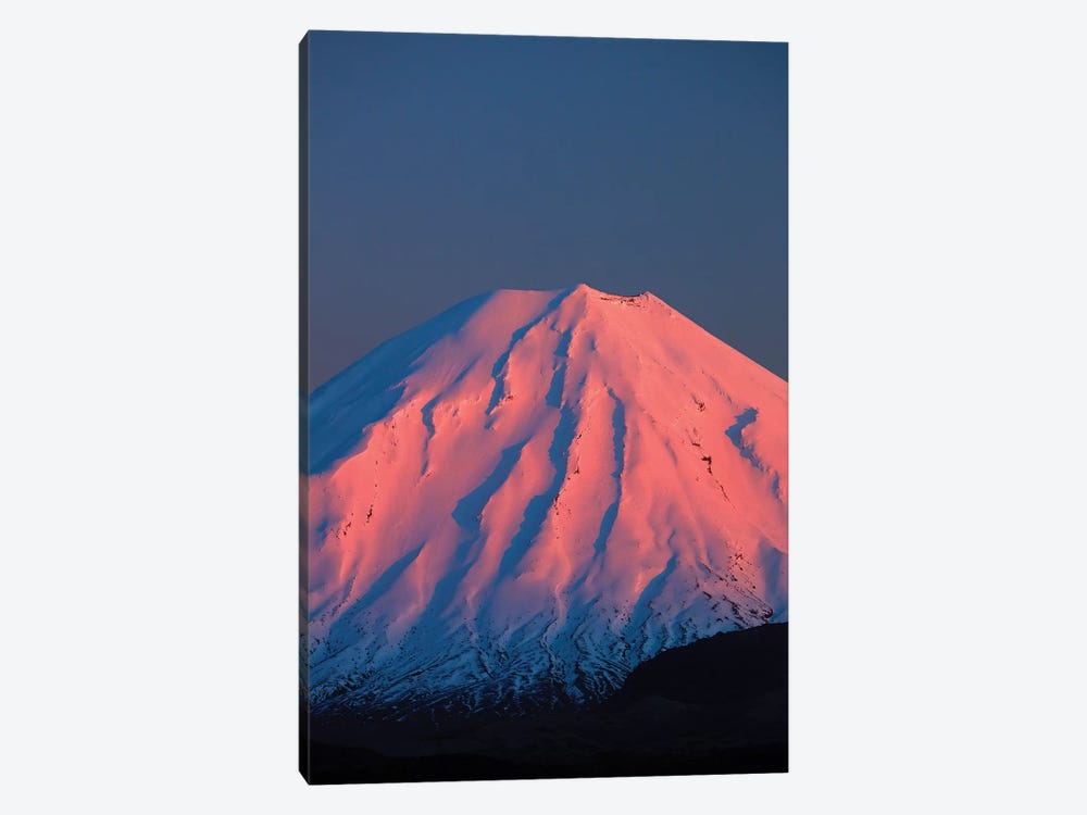Alpenglow On Mt. Ngauruhoe At Dawn, Tongariro National Park, Central Plateau, North Island, New Zealand by David Wall 1-piece Canvas Artwork