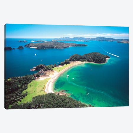 Aerial View, Bay Of Islands, Northland Region, North Island, New Zealand Canvas Print #DWA3} by David Wall Canvas Art