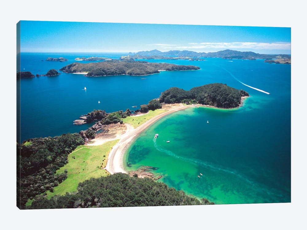 Aerial View, Bay Of Islands, Northland Region, North Island, New Zealand by David Wall 1-piece Art Print