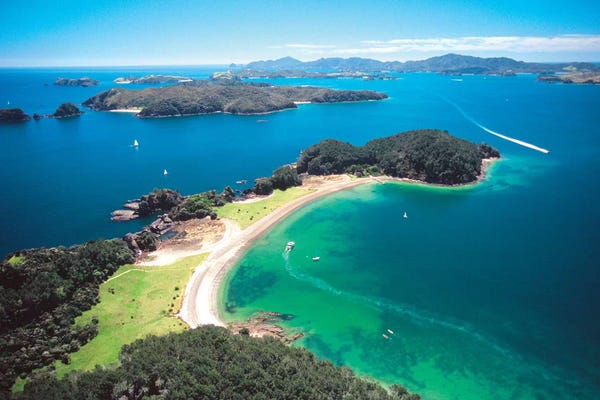 David Wall: Aerial View, Bay Of Islands, Northland Region, North Island, New Zealand by David Wall